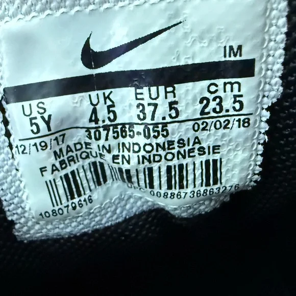 Nike Air Max 95 GS Triple Black, Women’s size 6.5 - Picture 10 of 10